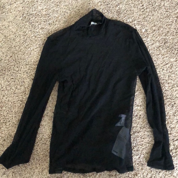 Reformation Tops - REFORMATION NWT black long sleeve sheer top